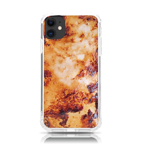Burnt paper texture print design iPhone 11 TPU UV Print Case from ArtsNow.com Front