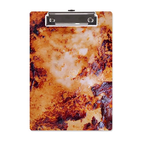 Burnt paper texture print design A5 Acrylic Clipboard from ArtsNow.com Front