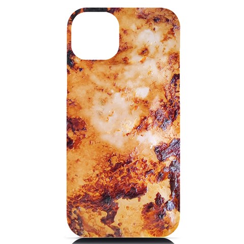 Burnt paper texture print design iPhone 14 Plus Black UV Print PC Hardshell Case from ArtsNow.com Front