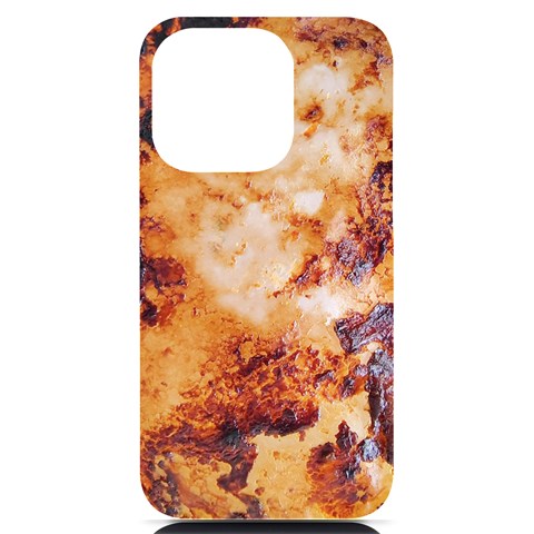 Burnt paper texture print design iPhone 14 Pro Black UV Print PC Hardshell Case from ArtsNow.com Front