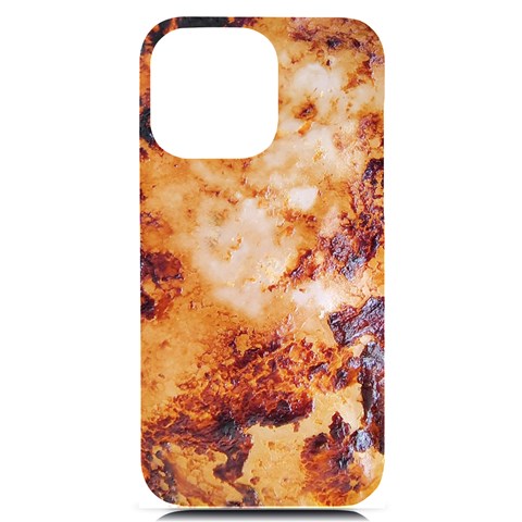Burnt paper texture print design iPhone 14 Pro Max Black UV Print PC Hardshell Case from ArtsNow.com Front