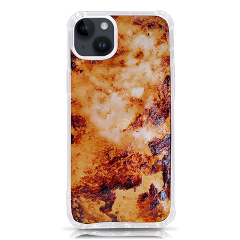 Burnt paper texture print design iPhone 14 Plus TPU UV Print Case from ArtsNow.com Front