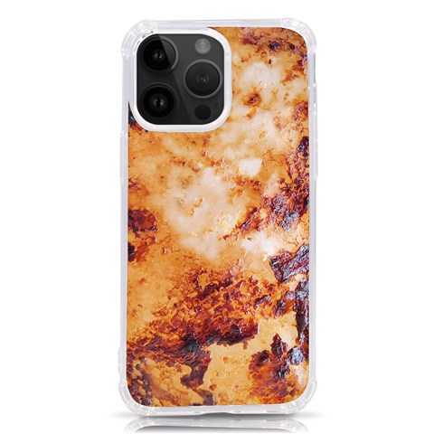 Burnt paper texture print design iPhone 14 Pro Max TPU UV Print Case from ArtsNow.com Front