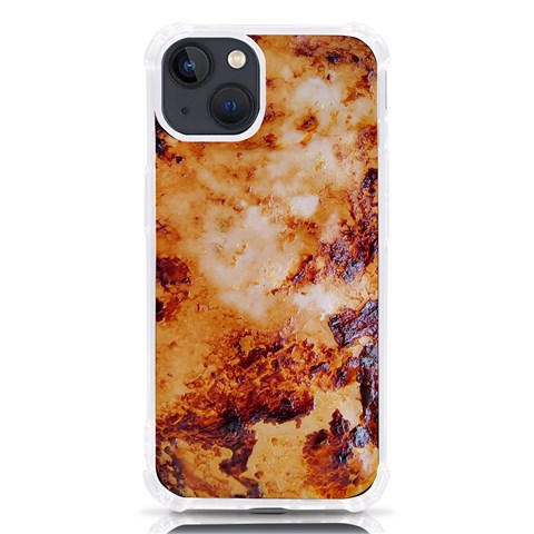 Burnt paper texture print design iPhone 13 TPU UV Print Case from ArtsNow.com Front
