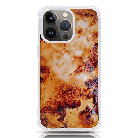 Burnt paper texture print design iPhone 13 Pro TPU UV Print Case from ArtsNow.com Front