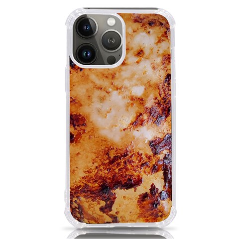 Burnt paper texture print design iPhone 13 Pro Max TPU UV Print Case from ArtsNow.com Front