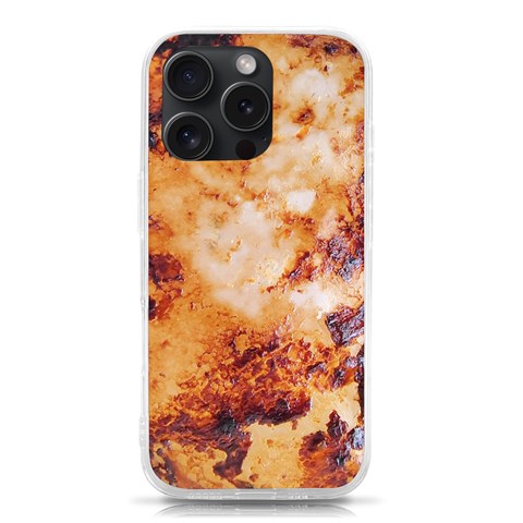 Burnt paper texture print design iPhone 15 Pro TPU UV Print Case from ArtsNow.com Front