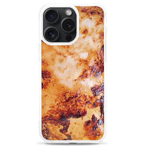 Burnt paper texture print design iPhone 15 Pro Max TPU UV Print Case from ArtsNow.com Front