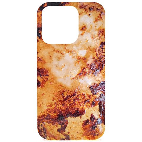 Burnt paper texture print design iPhone 15 Pro Black UV Print PC Hardshell Case from ArtsNow.com Front