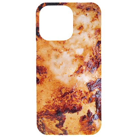 Burnt paper texture print design iPhone 15 Pro Max Black UV Print PC Hardshell Case from ArtsNow.com Front
