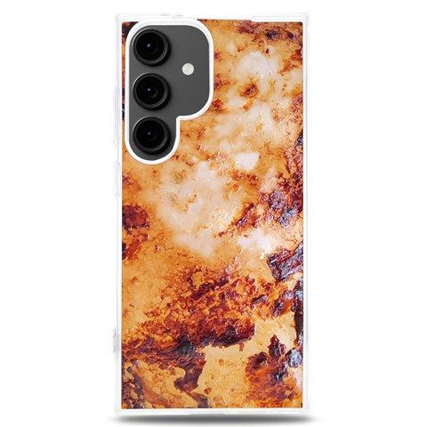 Burnt paper texture print design Samsung Galaxy S24 Plus 6.7 Inch TPU UV Case from ArtsNow.com Front