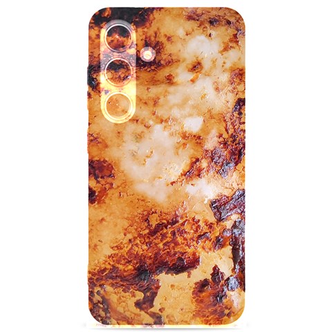 Burnt paper texture print design Samsung Galaxy S24 6.2 Inch Black TPU UV Case from ArtsNow.com Front