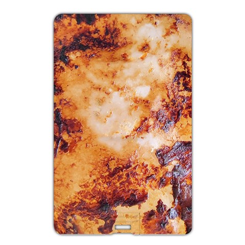 Burnt paper texture print design Name Card Style USB Flash Drive from ArtsNow.com Back