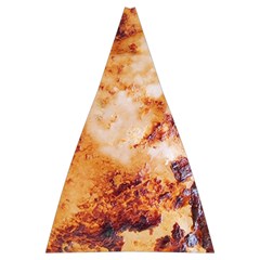 Burnt paper texture print design Automatic Folding Umbrella with Case (Large) from ArtsNow.com 13.71 x19.92  Umbrella - 5