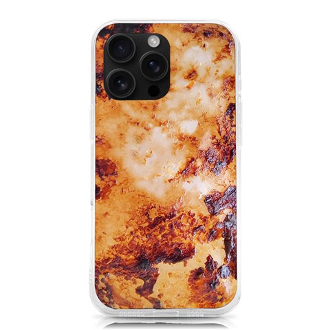 Burnt paper texture print design iPhone 16 Pro Max TPU UV Print Case from ArtsNow.com Front