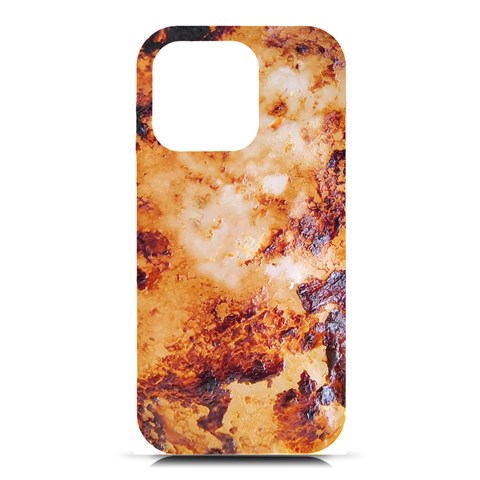 Burnt paper texture print design iPhone 16 Pro Black UV Print PC Hardshell Case from ArtsNow.com Front
