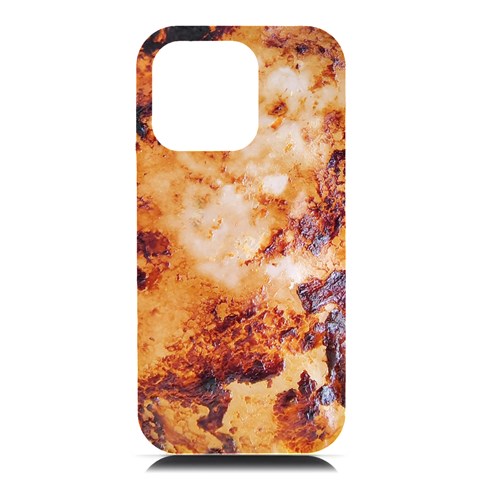Burnt paper texture print design iPhone 16 Pro Max Black UV Print PC Hardshell Case from ArtsNow.com Front