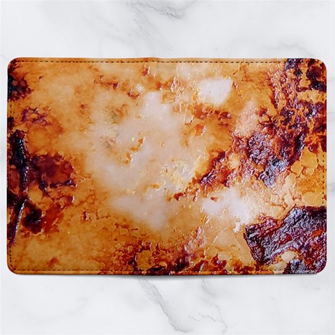 Burnt paper texture print design Microfiber PU Leather Passport Holder from ArtsNow.com Full