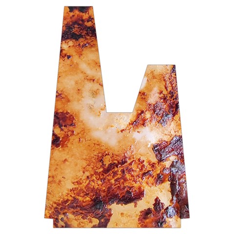 Burnt paper texture print design Japanese Wrist Knot Bag from ArtsNow.com Front
