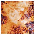 Burnt paper texture print design 36  x 36  Square Satin Scarf