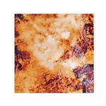 Burnt paper texture print design 30  x 30  Large Square Satin Scarf