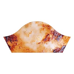 Burnt paper texture print design Cotton Crop Top from ArtsNow.com Left Sleeve