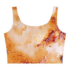 Burnt paper texture print design Midi Sleeveless Dress from ArtsNow.com Top Front
