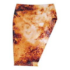 Burnt paper texture print design Midi Wrap Pencil Skirt from ArtsNow.com  Front Right 