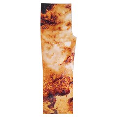 Burnt paper texture print design Spaghetti Top Long Pants Satin Pajamas Set from ArtsNow.com Front Bottom Right