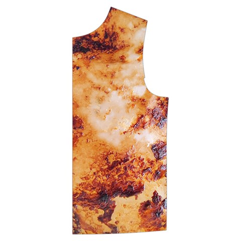 Burnt paper texture print design Kid s Button Up Puffer Vest from ArtsNow.com Front Left