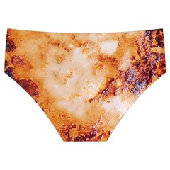 Burnt paper texture print design Men s Swim Brief from ArtsNow.com Back
