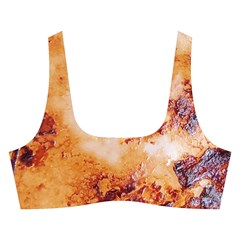 Burnt paper texture print design Cross Back Hipster Bikini Set from ArtsNow.com Front