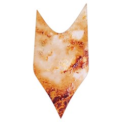 Burnt paper texture print design Women s Long Sleeve Raglan T Side Left