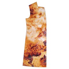 Burnt paper texture print design Kids  Long Sleeve Velvet Lounge Robe from ArtsNow.com Front Right