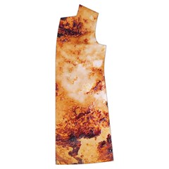 Burnt paper texture print design Kids  Long Sleeve Velvet Lounge Robe from ArtsNow.com Front Left