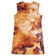 Burnt paper texture print design Kids  Long Sleeve Velvet Lounge Robe from ArtsNow.com Back