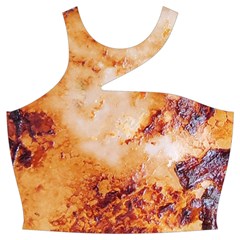 Burnt paper texture print design Cut Out Top from ArtsNow.com Front