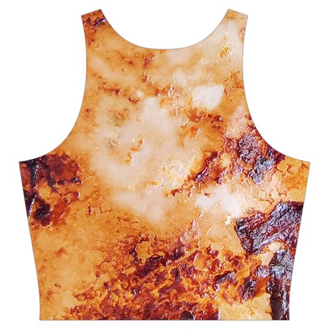 Burnt paper texture print design Cut Out Top from ArtsNow.com Back