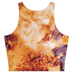 Burnt paper texture print design Cut Out Top from ArtsNow.com Back