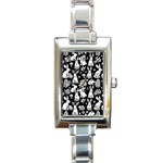 Easter bunny pattern Rectangle Italian Charm Watch