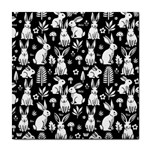 Easter bunny pattern Tile Coaster