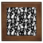 Easter bunny pattern Framed Tile