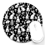 Easter bunny pattern Round Mousepad