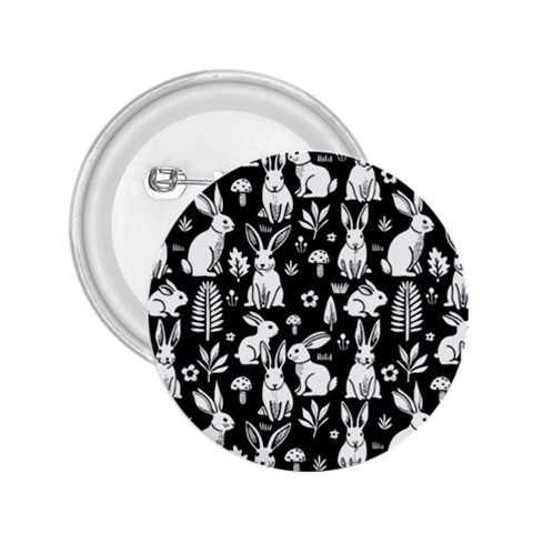 Easter bunny pattern 2.25  Buttons from ArtsNow.com Front
