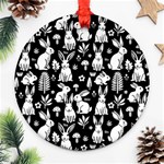 Easter bunny pattern Ornament (Round)
