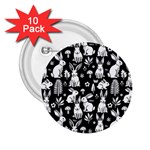 Easter bunny pattern 2.25  Buttons (10 pack) 