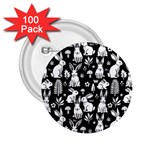 Easter bunny pattern 2.25  Buttons (100 pack) 