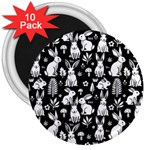 Easter bunny pattern 3  Magnets (10 pack) 