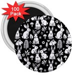 Easter bunny pattern 3  Magnets (100 pack)