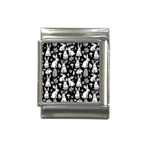 Easter bunny pattern Italian Charm (13mm) from ArtsNow.com Front